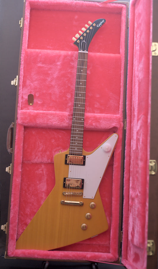 Epiphone "Inspired By Gibson" Custom 1958 Korina Explorer - Aged Natural - 2024 - MINT