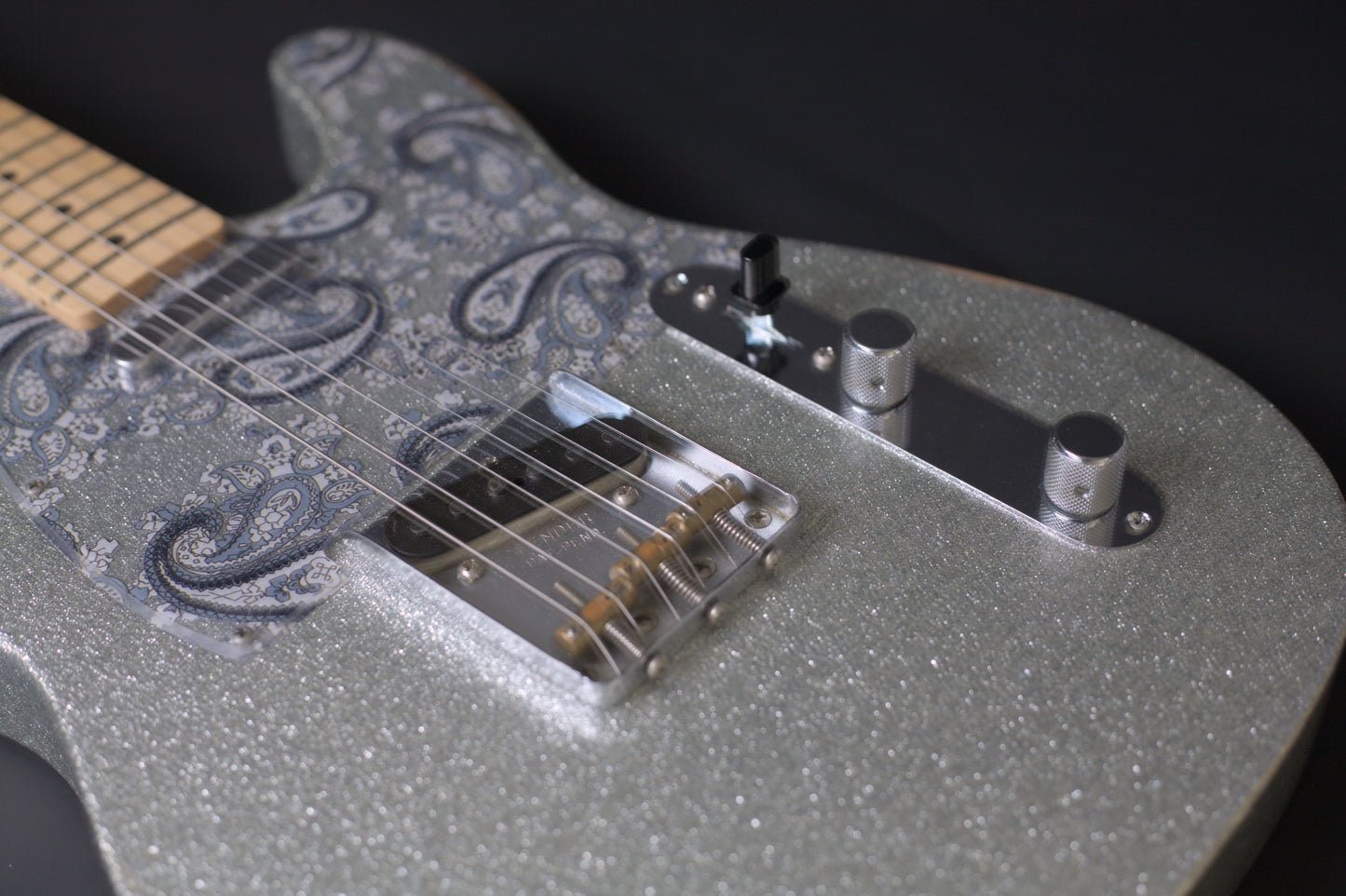 Fender Brad Paisley Road Worn Telecaster, Silver Sparkle, 2017 - 5.95lbs