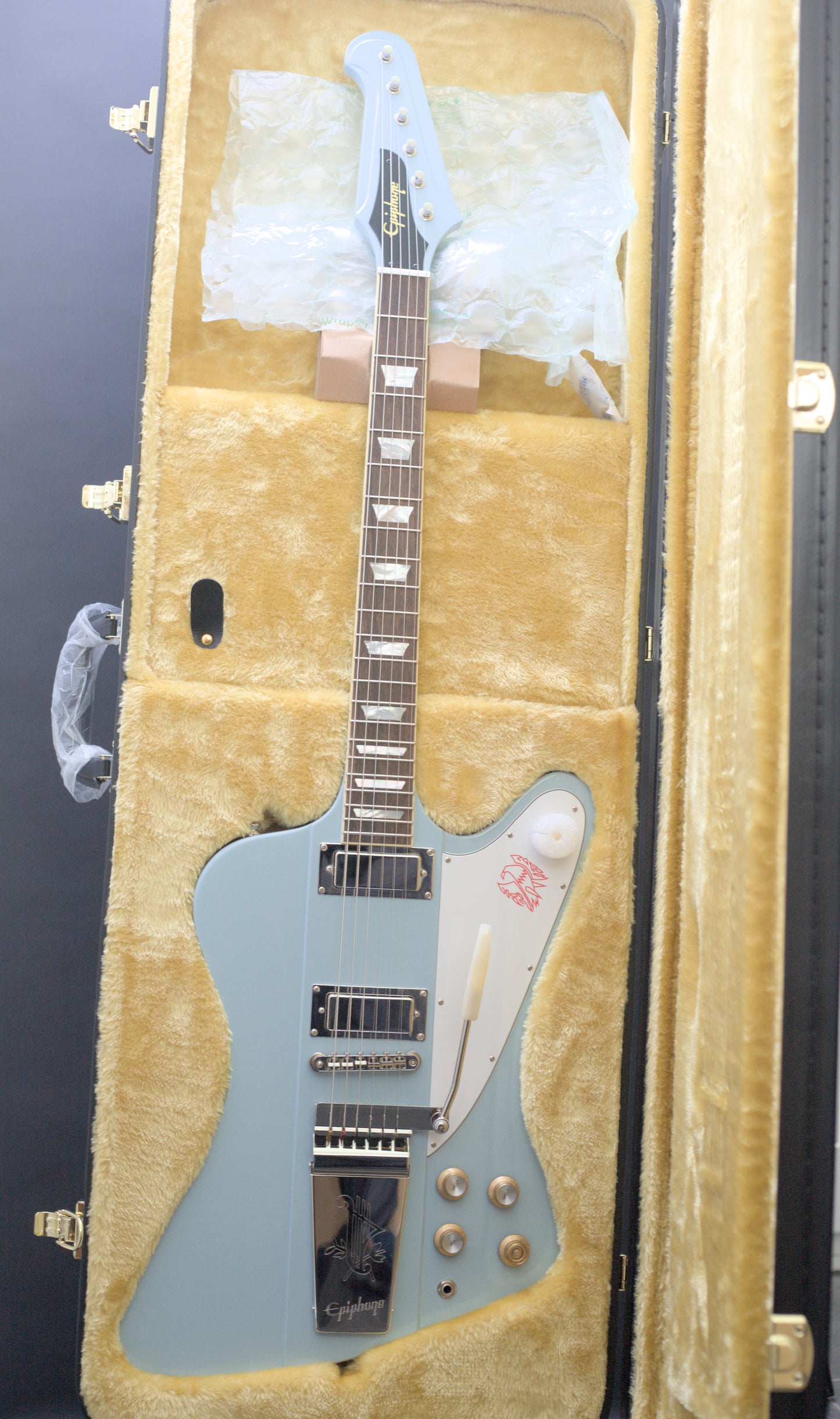 Epiphone "Inspired by Gibson Custom" '63 Firebird V - Frost Blue - BRAND NEW