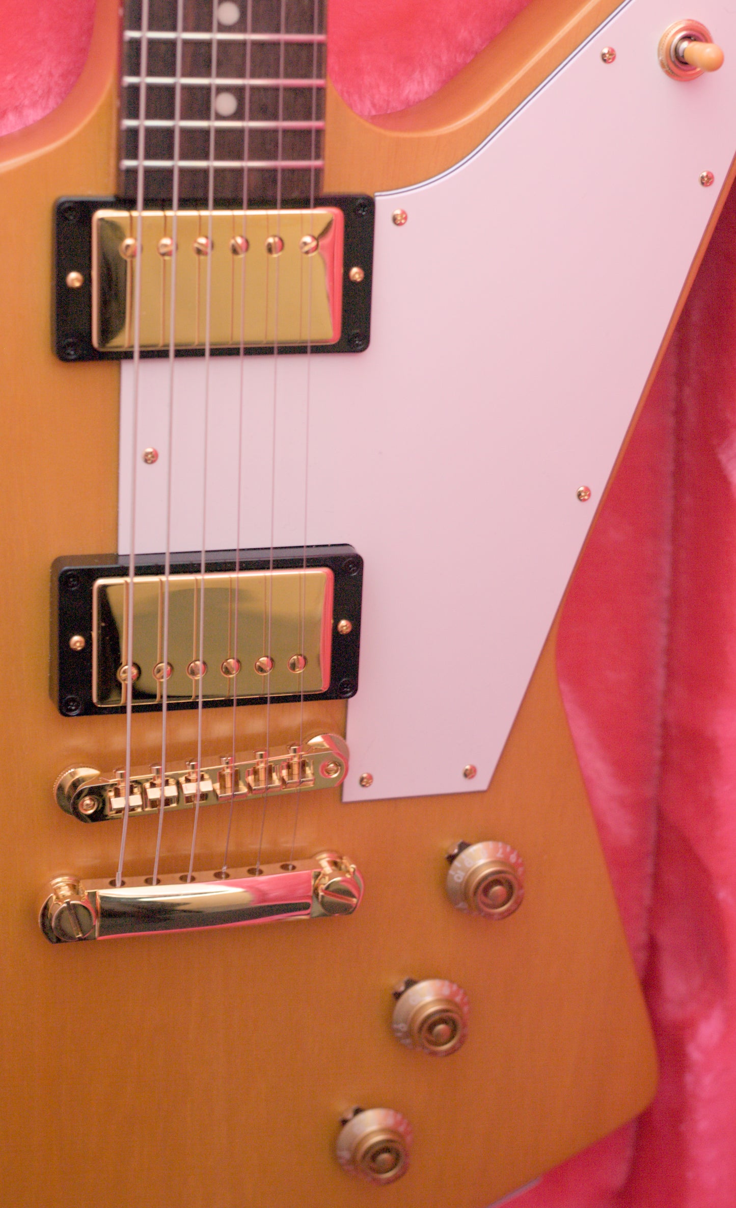 Epiphone "Inspired By Gibson" Custom 1958 Korina Explorer - Aged Natural - White Pickguard