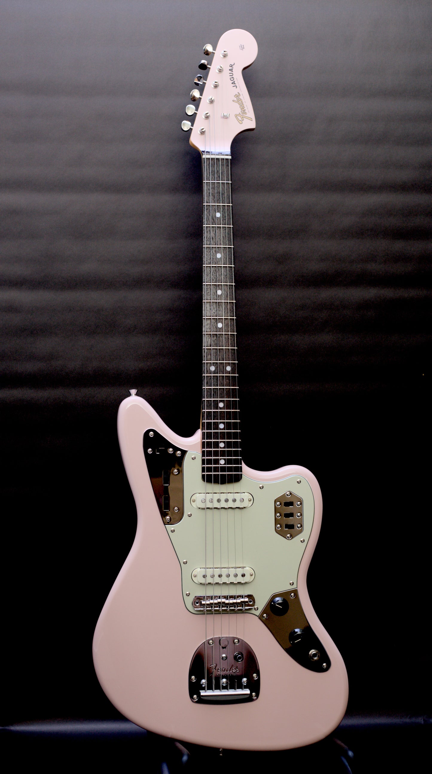 Fender Japan Limited Edition Traditional 60's Jaguar Shell Pink w/ Matching Headstock - 7lbs 4oz
