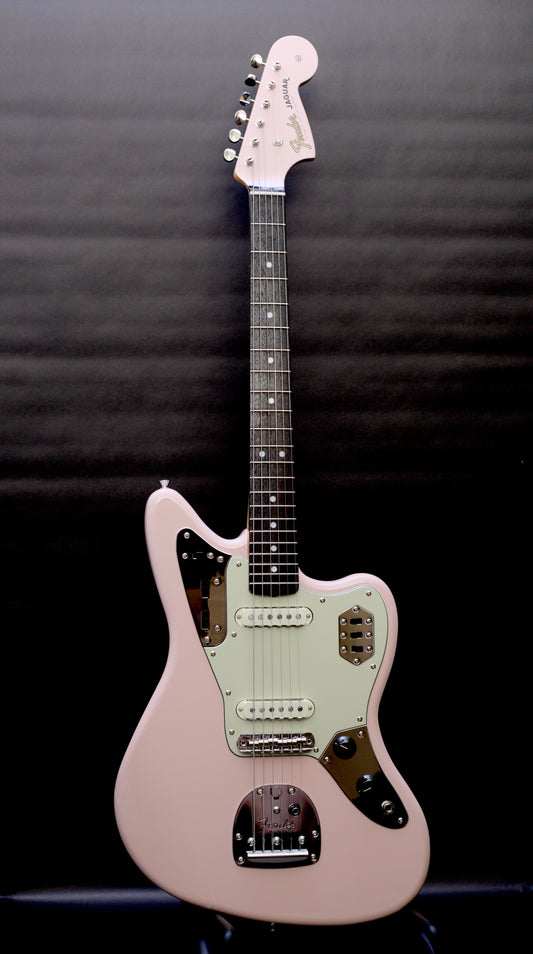 Fender Japan Limited Edition Traditional 60's Jaguar Shell Pink w/ Matching Headstock - 7lbs 4oz
