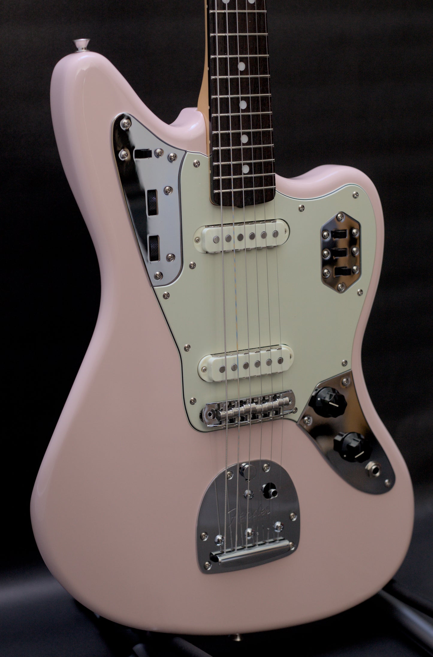 Fender Japan Limited Edition Traditional 60's Jaguar Shell Pink w/ Matching Headstock - 7lbs 4oz
