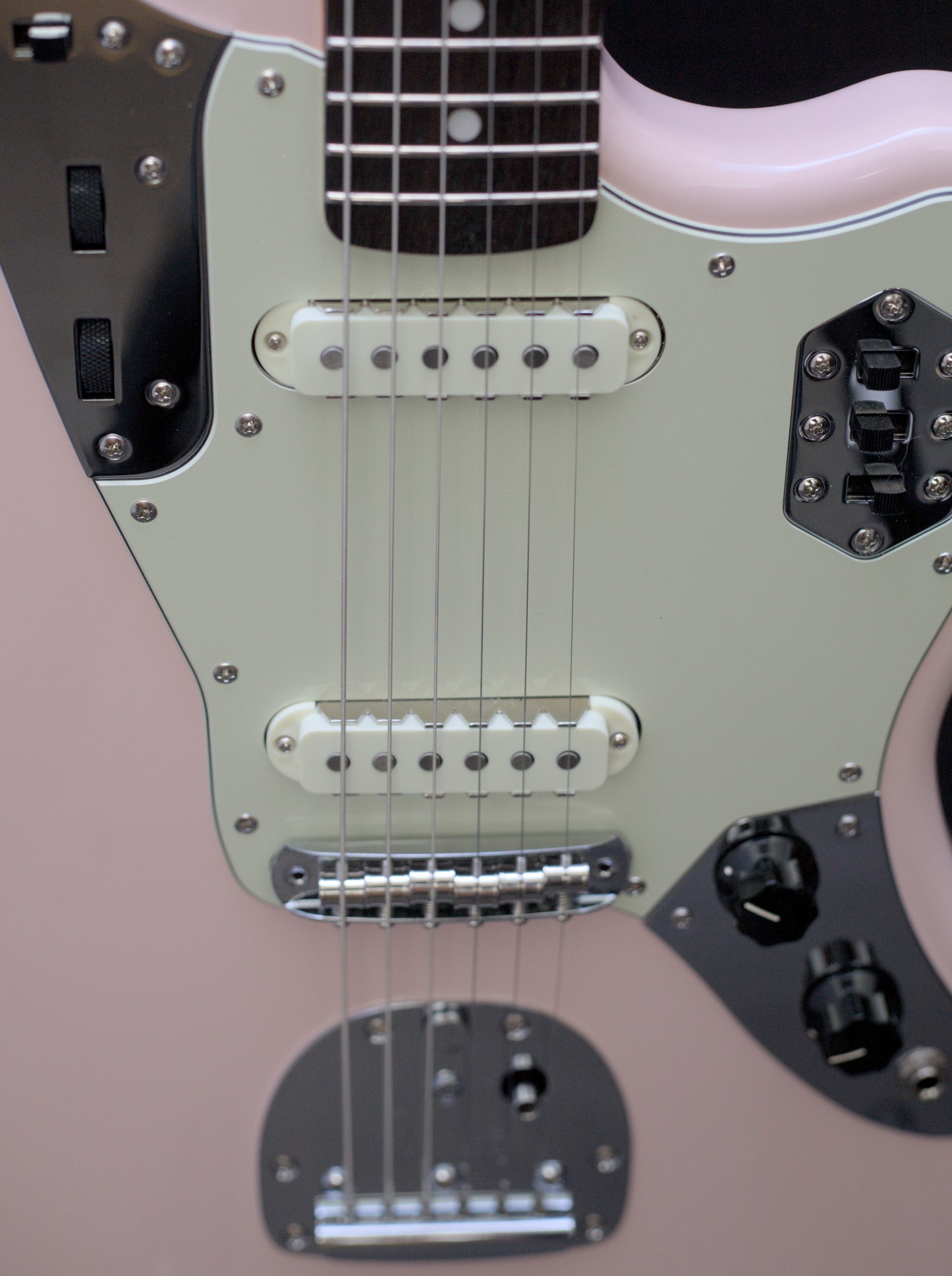 Fender Japan Limited Edition Traditional 60's Jaguar Shell Pink w/ Matching Headstock - 7lbs 4oz