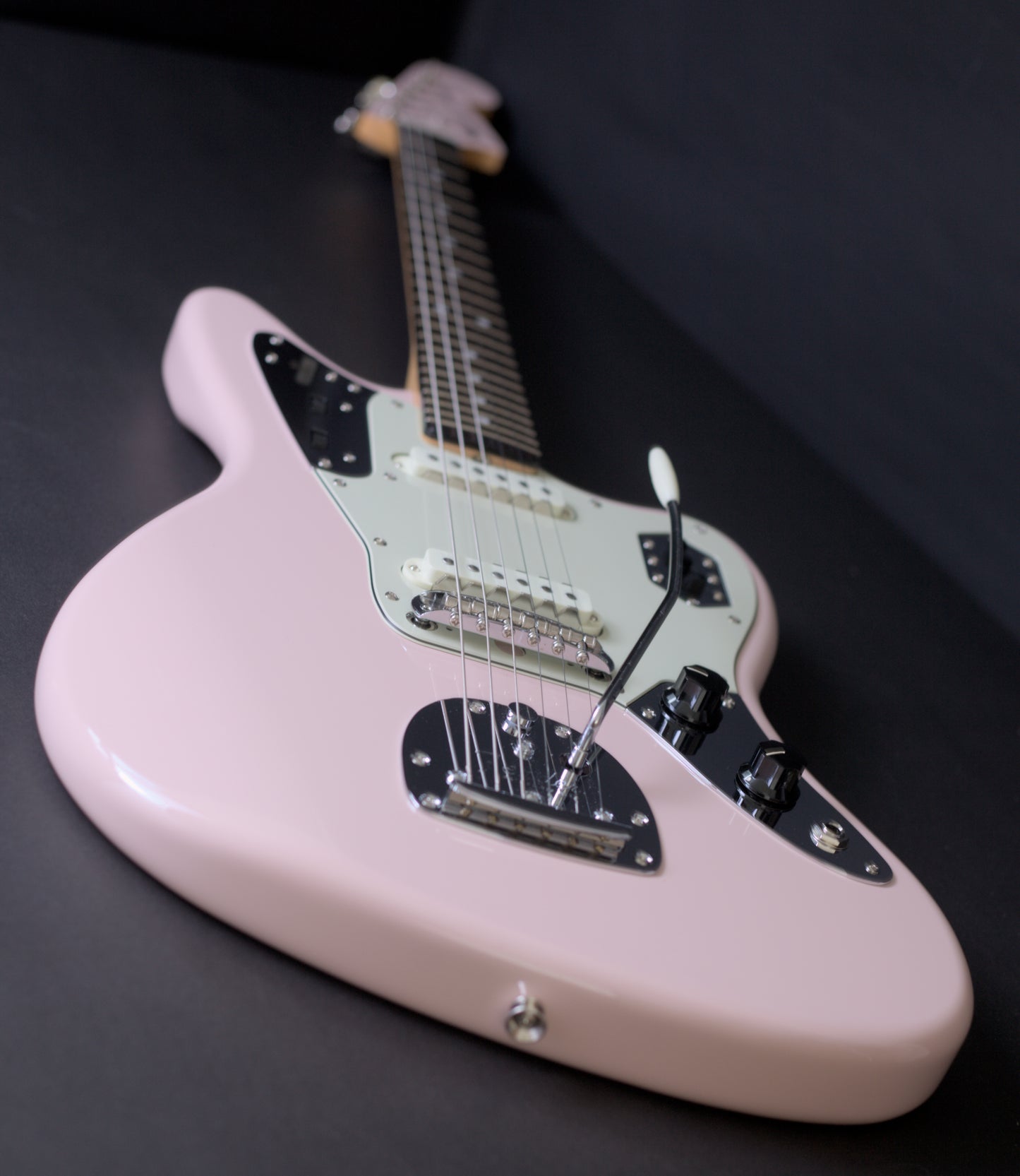 Fender Japan Limited Edition Traditional 60's Jaguar Shell Pink w/ Matching Headstock - 7lbs 4oz
