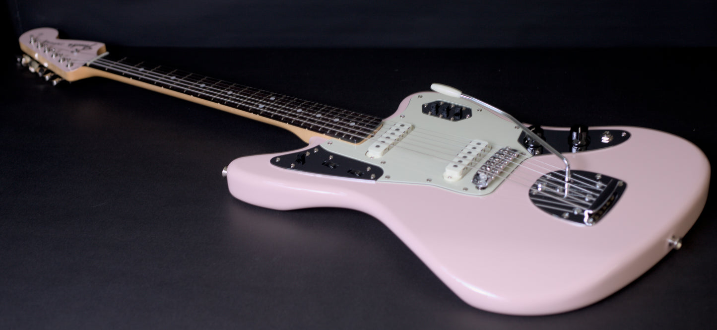 Fender Japan Limited Edition Traditional 60's Jaguar Shell Pink w/ Matching Headstock - 7lbs 4oz