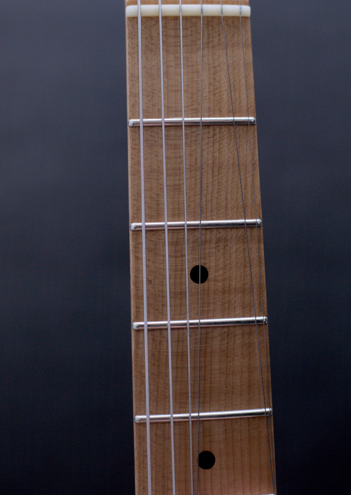 Seth Baccus Shoreline JM H90, Roasted Flame Maple Neck, Aged Nitro Shell Pink