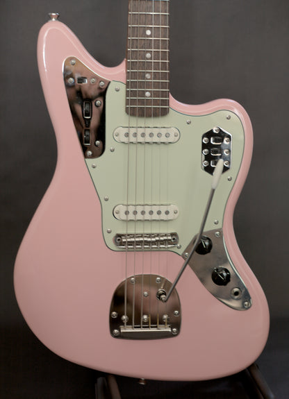 Squier FSR Classic Vibe '60s Jaguar, Shell Pink w/ matching headstock, Mint Condition, w/ Fender Gig Bag