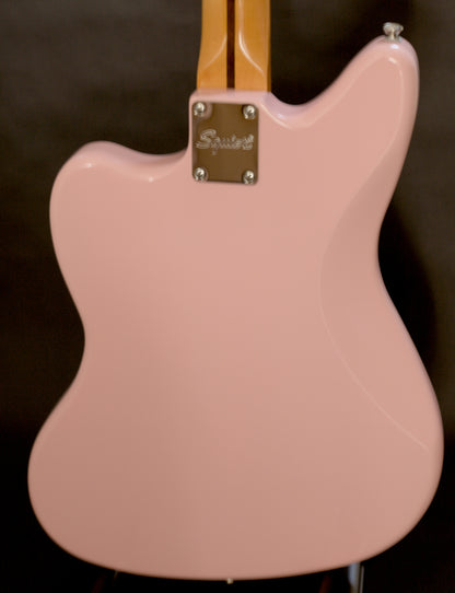 Squier FSR Classic Vibe '60s Jaguar, Shell Pink w/ matching headstock, Mint Condition, w/ Fender Gig Bag