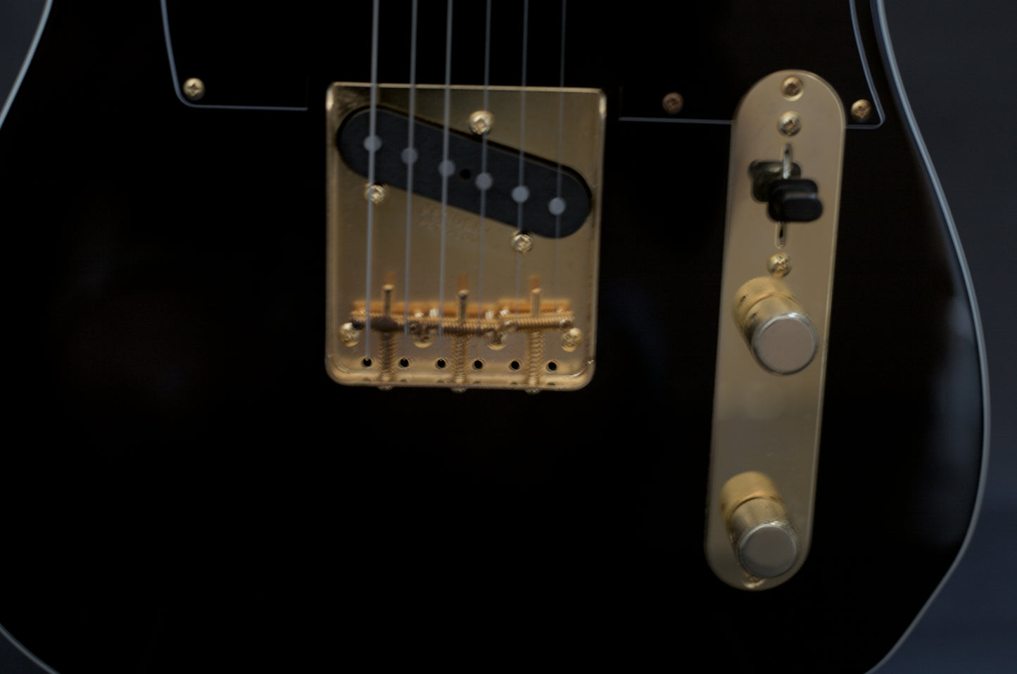 Fender Japan TL-62 Telecaster Custom Reissue MIJ, 2018, Black and Gold w/matching headstock