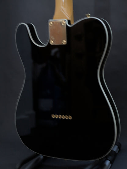 Fender Japan TL-62 Telecaster Custom Reissue MIJ, 2018, Black and Gold w/matching headstock