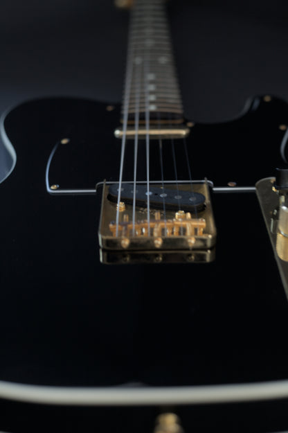 Fender Japan TL-62 Telecaster Custom Reissue MIJ, 2018, Black and Gold w/matching headstock