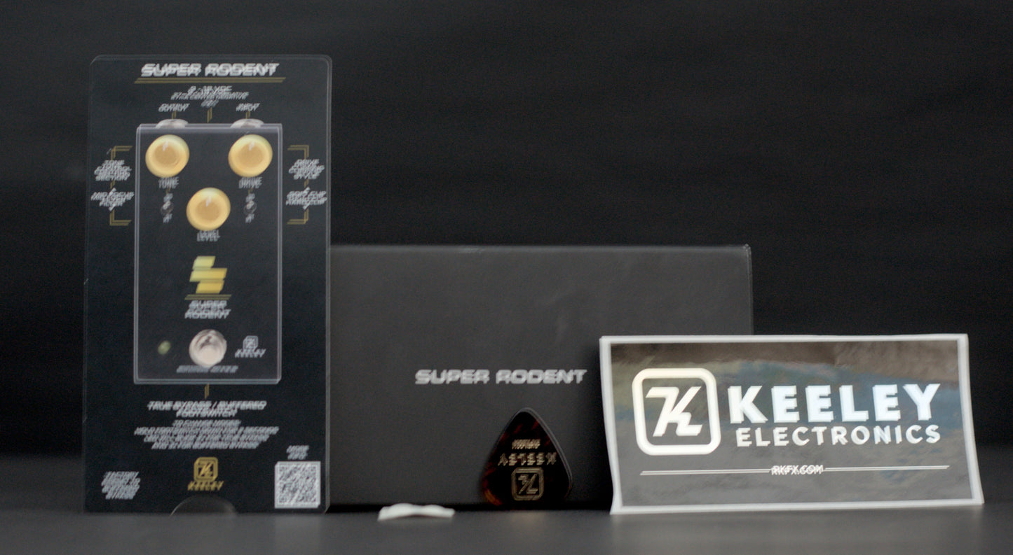 Keeley Super Rodent 4-in-1 RAT And SD-1 Style Overdrive And Distortion Pedal