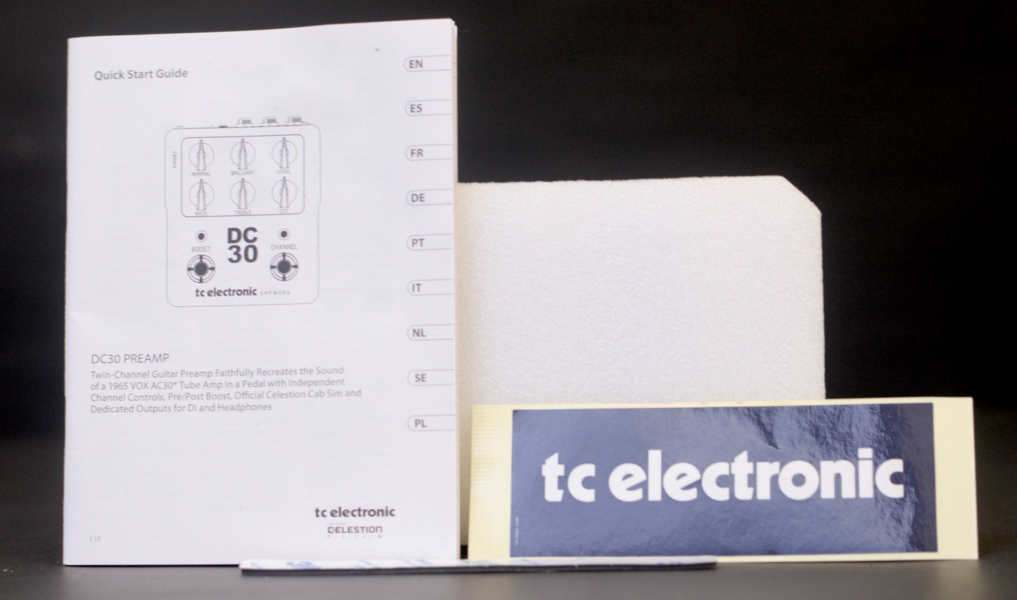 TC Electronic Ampworx Vintage Series DC30 Preamp Pedal (boxed)