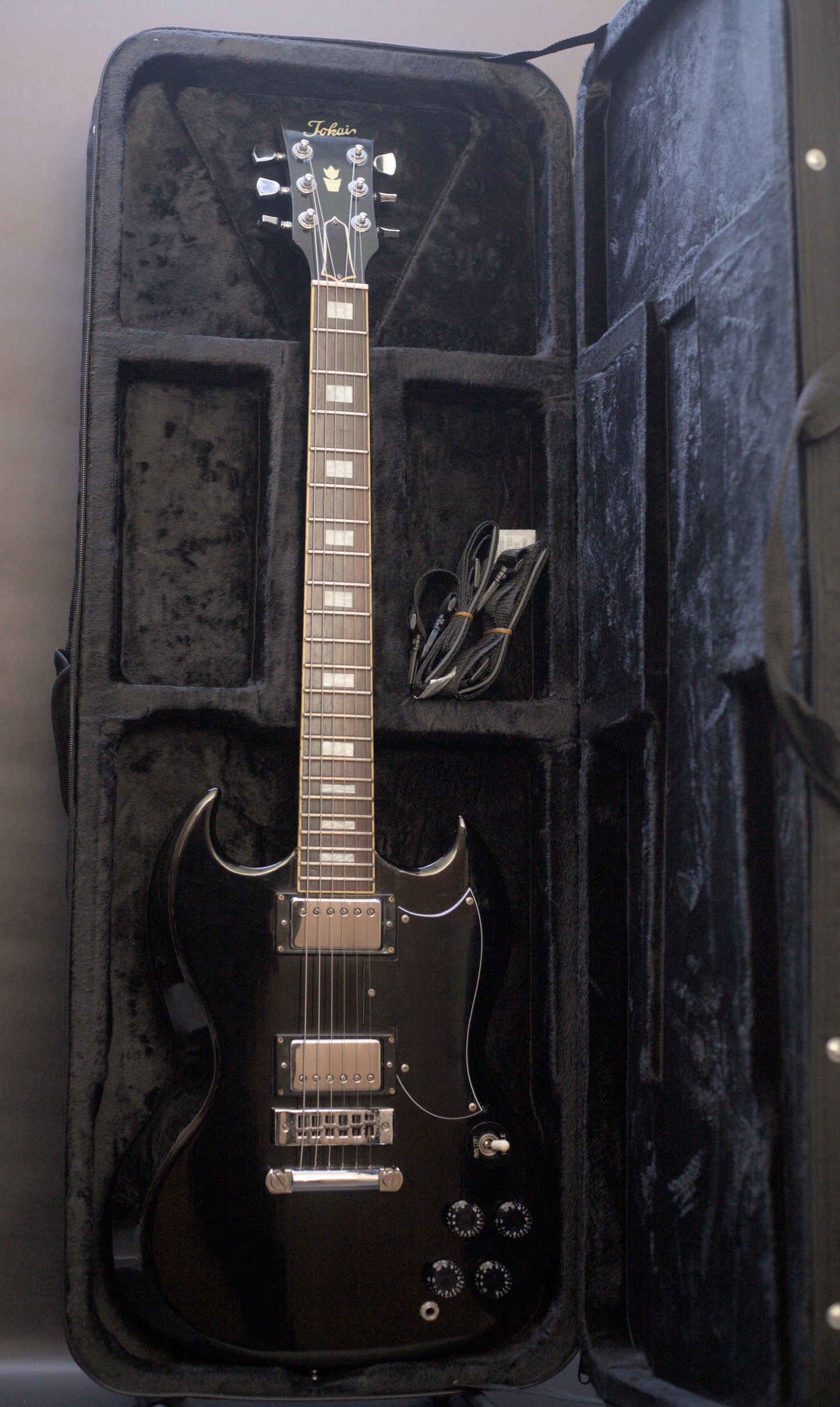 Tokai TSG-50 1984 SG MIJ Japan Black '57 PAF Pickups w/ case