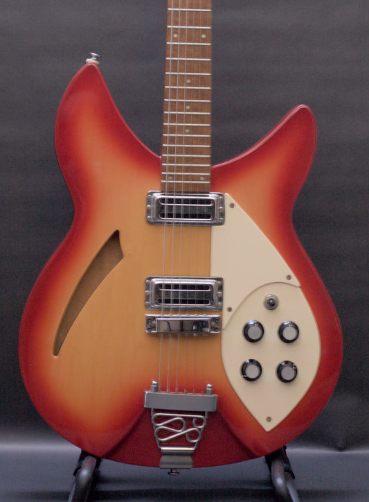 Mid-1990s Tokai RG330 "RockinBetter" Rickenbacker copy – Rare Made In Korea Production – Fireglo Cherry Sunburst w/ Hard Case