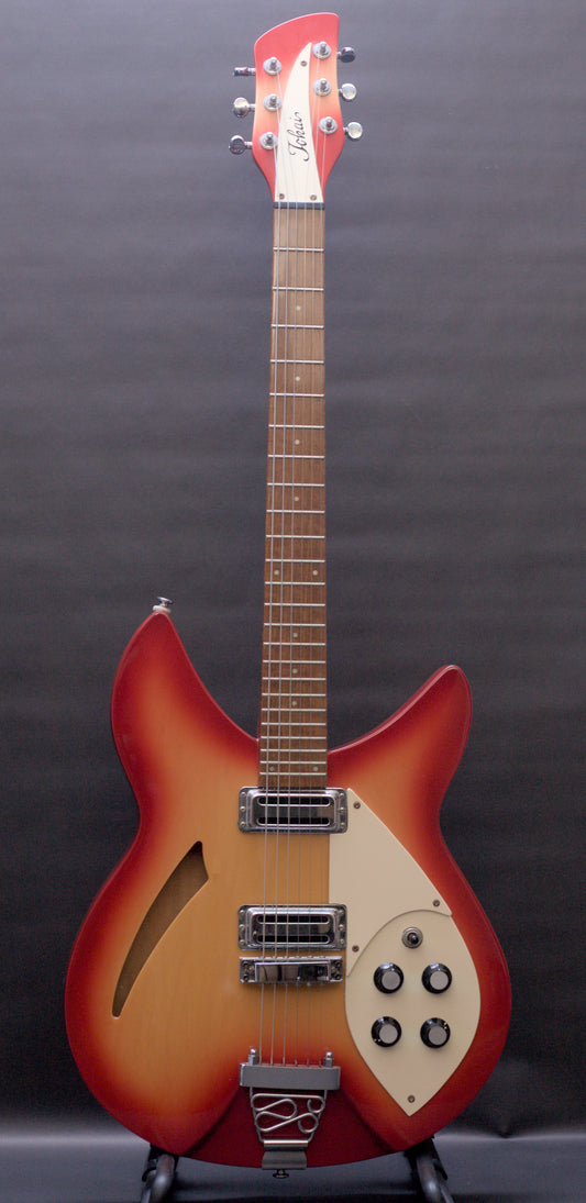 Mid-1990s Tokai RG330 "RockinBetter" Rickenbacker copy – Rare Made In Korea Production – Fireglo Cherry Sunburst w/ Hard Case