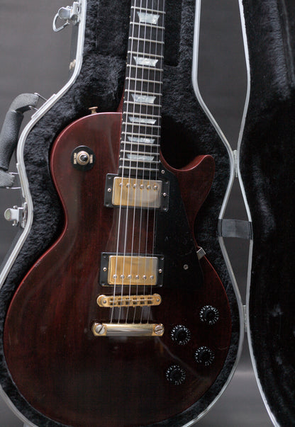 1993 Gibson Les Paul Studio with ebony board, Wine Red gold hardware