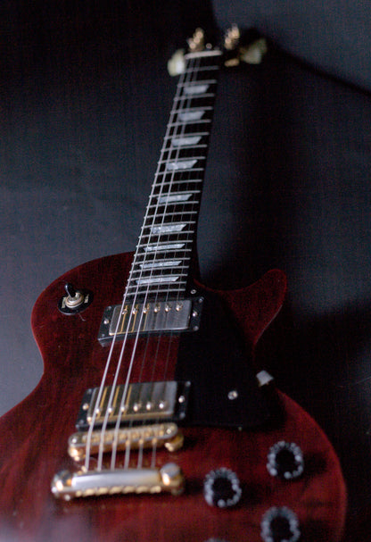 1993 Gibson Les Paul Studio with ebony board, Wine Red gold hardware