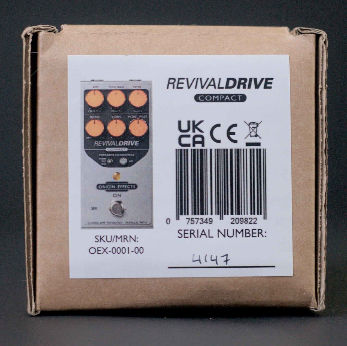 Origin Effects RevivalDRIVE Compact - Silver (Serial 4147, Made in UK)