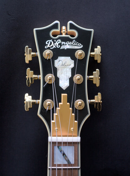 D'Angelico Deluxe Brighton, Black w/ original hard case