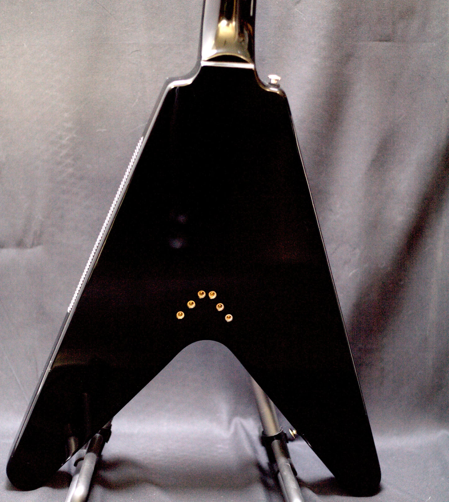 2000 Epiphone '58 Korina Flying V, Ebony - Made in Korea, w/ hard case