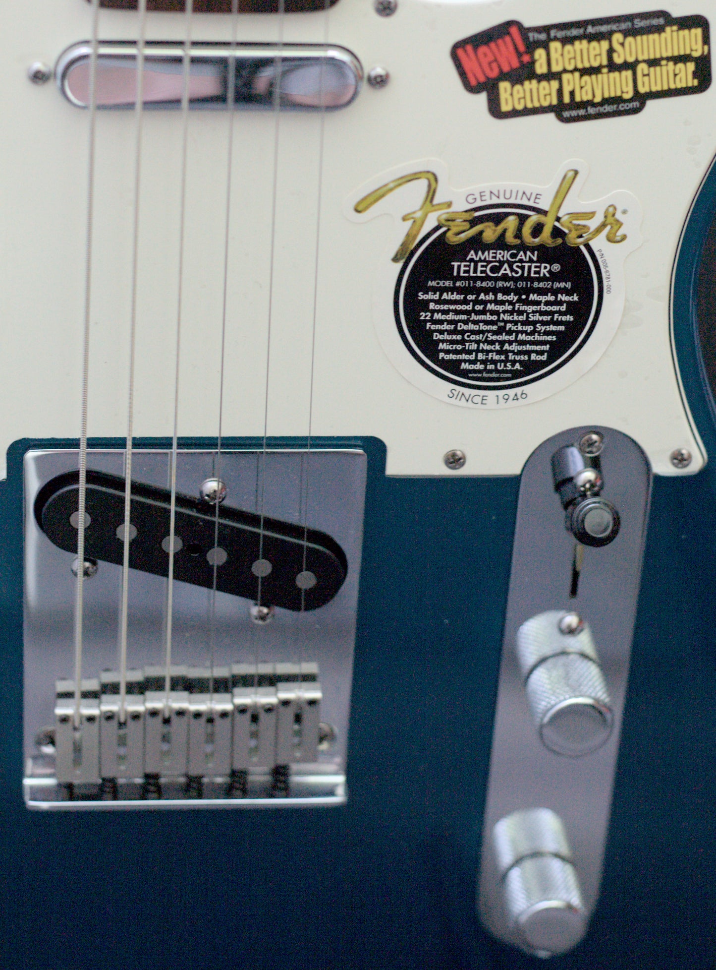 2001 Fender American Series Telecaster Blue Metallic USA Rosewood NOS Hard Case & Inventory