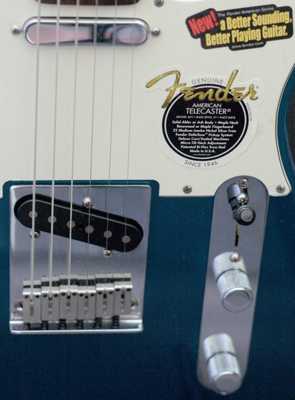 2001 Fender American Series Telecaster Blue Metallic USA Rosewood NOS Hard Case & Inventory
