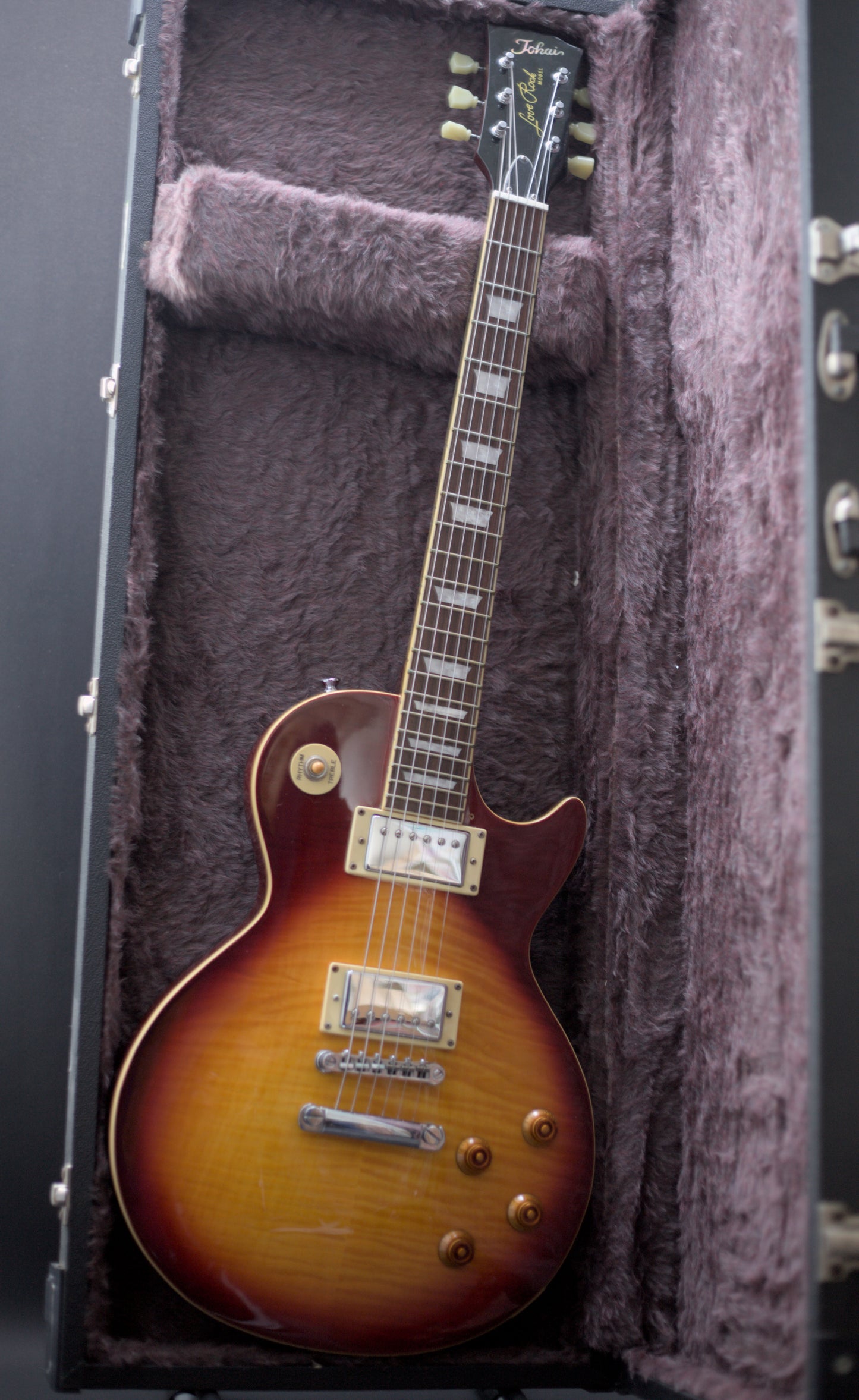 Tokai Love Rock, Vintage Cherry Sunburst, 2008 w/ hard case - AWESOME FLAME TOP!