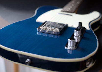 Fender Japan Telecaster Fully Bound TL-62B Custom MIJ, Transparent Blue, 2010