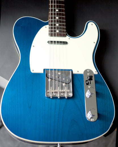 Fender Japan Telecaster Fully Bound TL-62B Custom MIJ, Transparent Blue, 2010