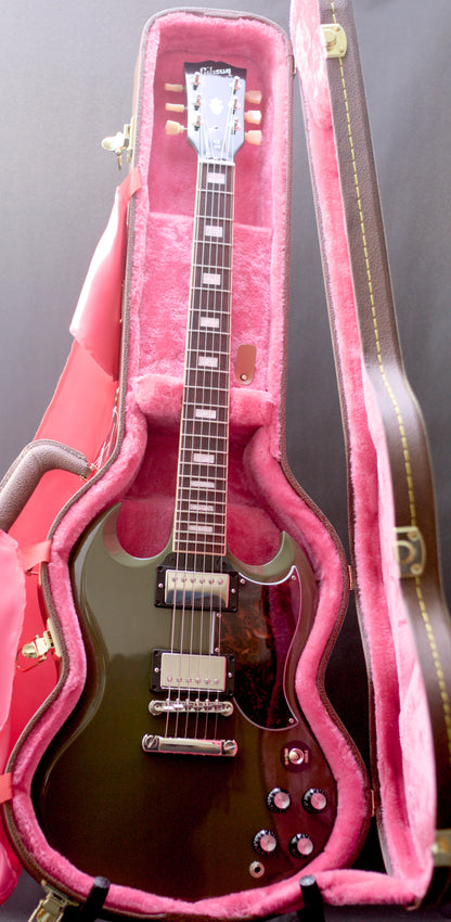 Gibson CME Exclusive SG Standard in Olive Drab w/ T-Tops, 2020 - MINT!