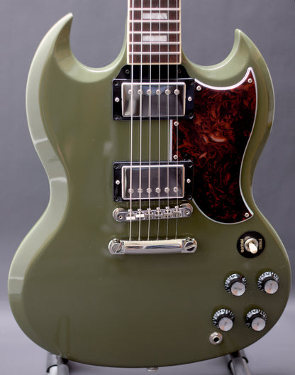 Gibson CME Exclusive SG Standard in Olive Drab w/ T-Tops, 2020 - MINT!