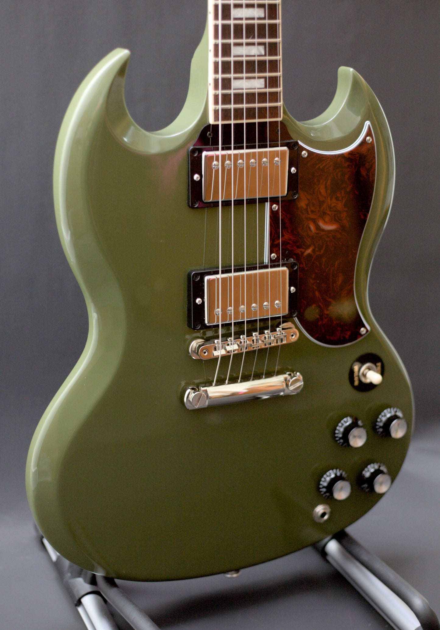 Gibson CME Exclusive SG Standard in Olive Drab w/ T-Tops, 2020 - MINT!