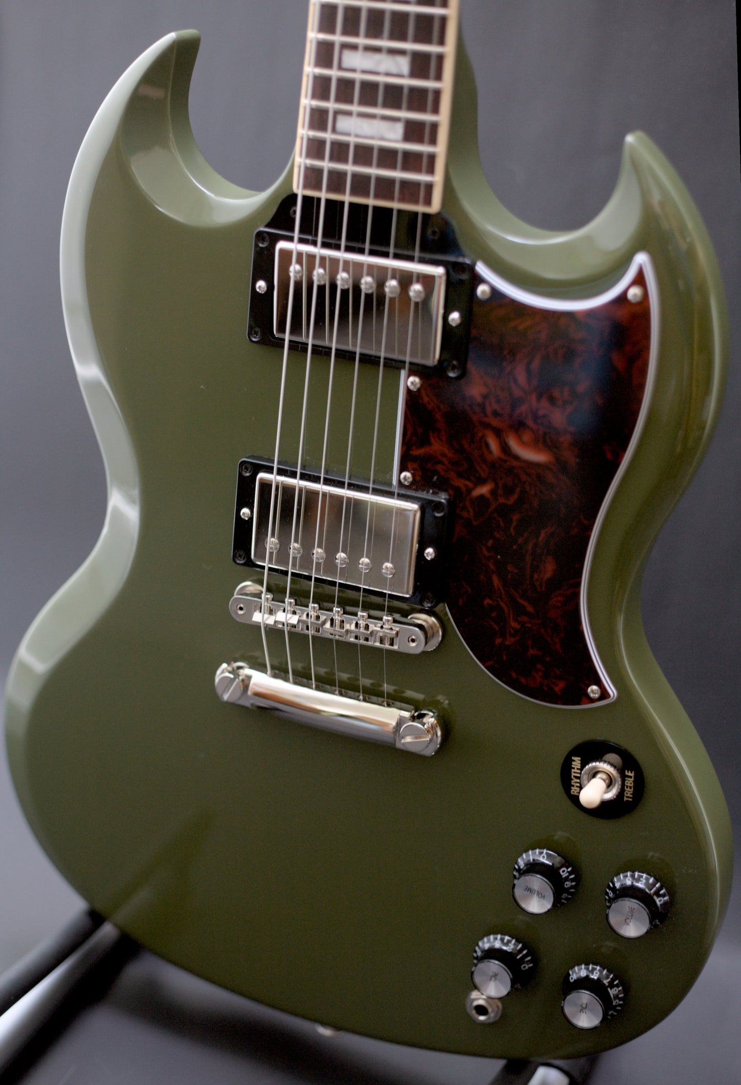 Gibson CME Exclusive SG Standard in Olive Drab w/ T-Tops, 2020 - MINT!