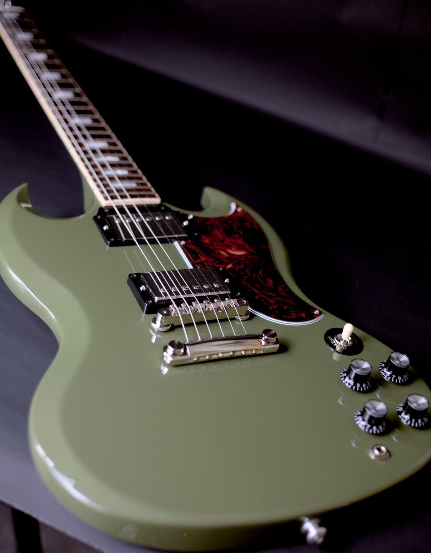 Gibson CME Exclusive SG Standard in Olive Drab w/ T-Tops, 2020 - MINT!