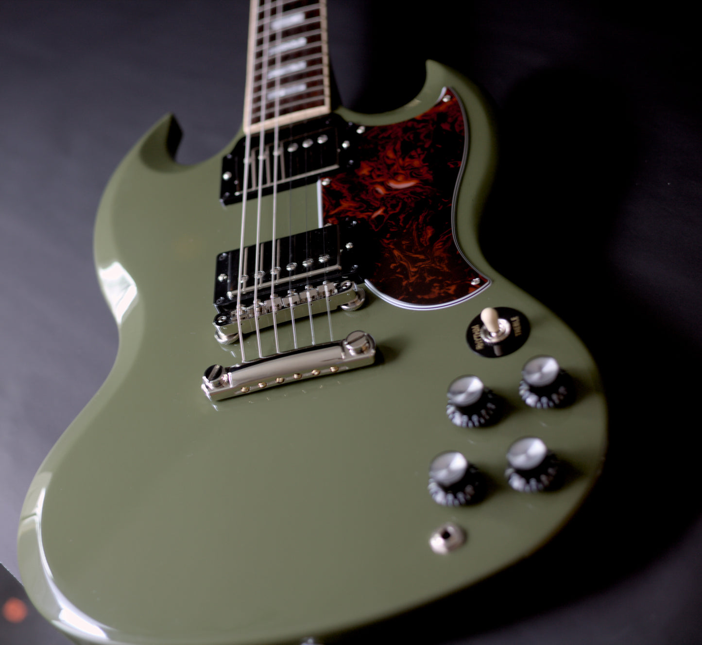 Gibson CME Exclusive SG Standard in Olive Drab w/ T-Tops, 2020 - MINT!