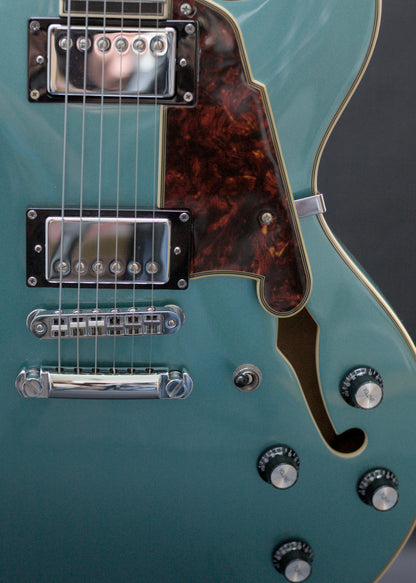 D'Angelico Premier DC Semi- Hollow, Ocean Metallic