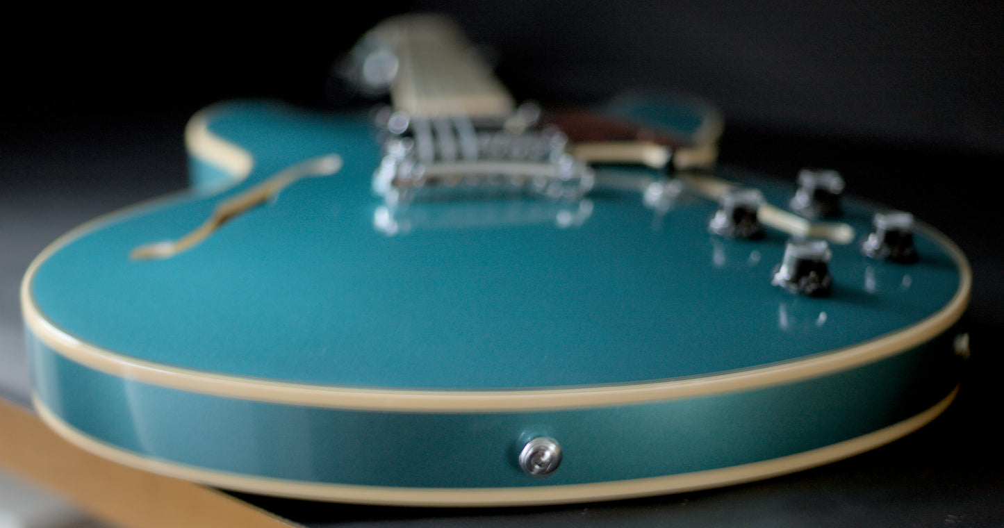 D'Angelico Premier DC Semi- Hollow, Ocean Metallic