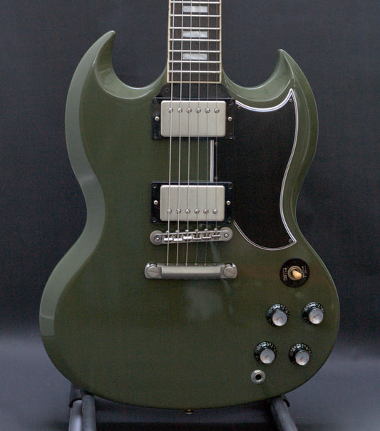 Gibson CME Exclusive SG Standard in Olive Drab w/ upgrades, 2021