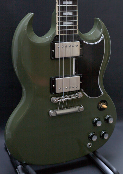 Gibson CME Exclusive SG Standard in Olive Drab w/ upgrades, 2021