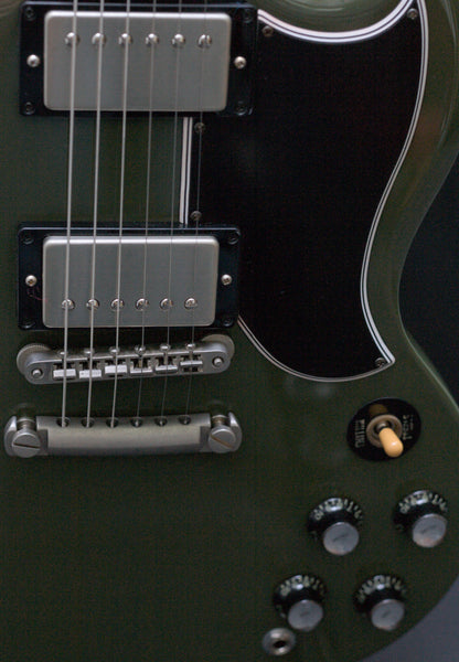 Gibson CME Exclusive SG Standard in Olive Drab w/ upgrades, 2021