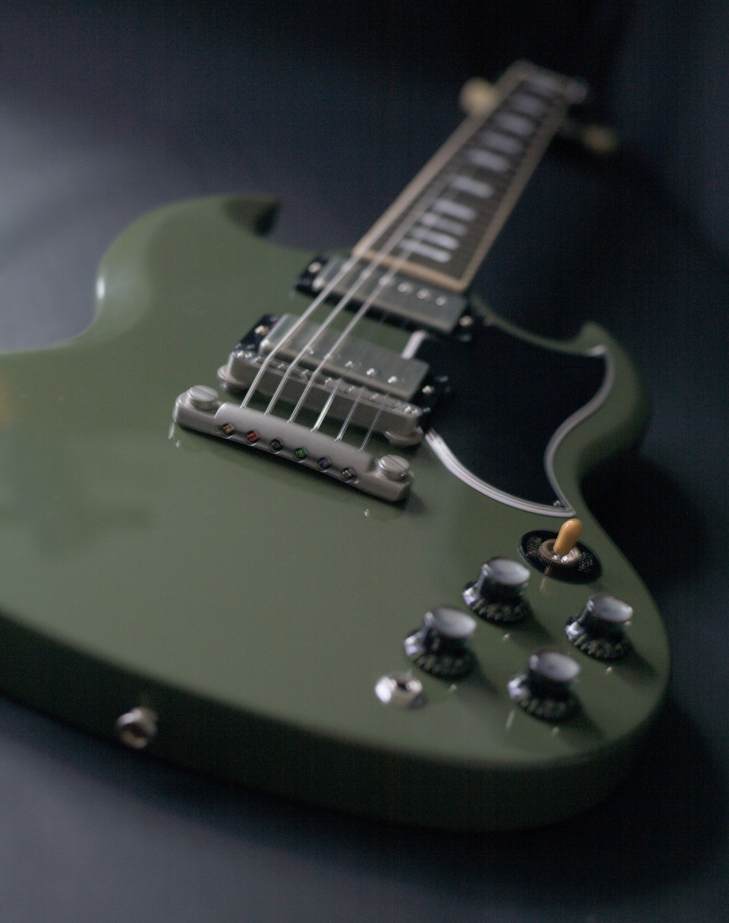 Gibson CME Exclusive SG Standard in Olive Drab w/ upgrades, 2021