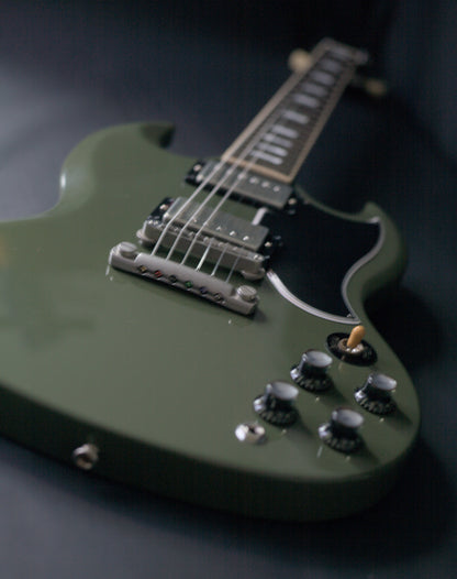 Gibson CME Exclusive SG Standard in Olive Drab w/ upgrades, 2021