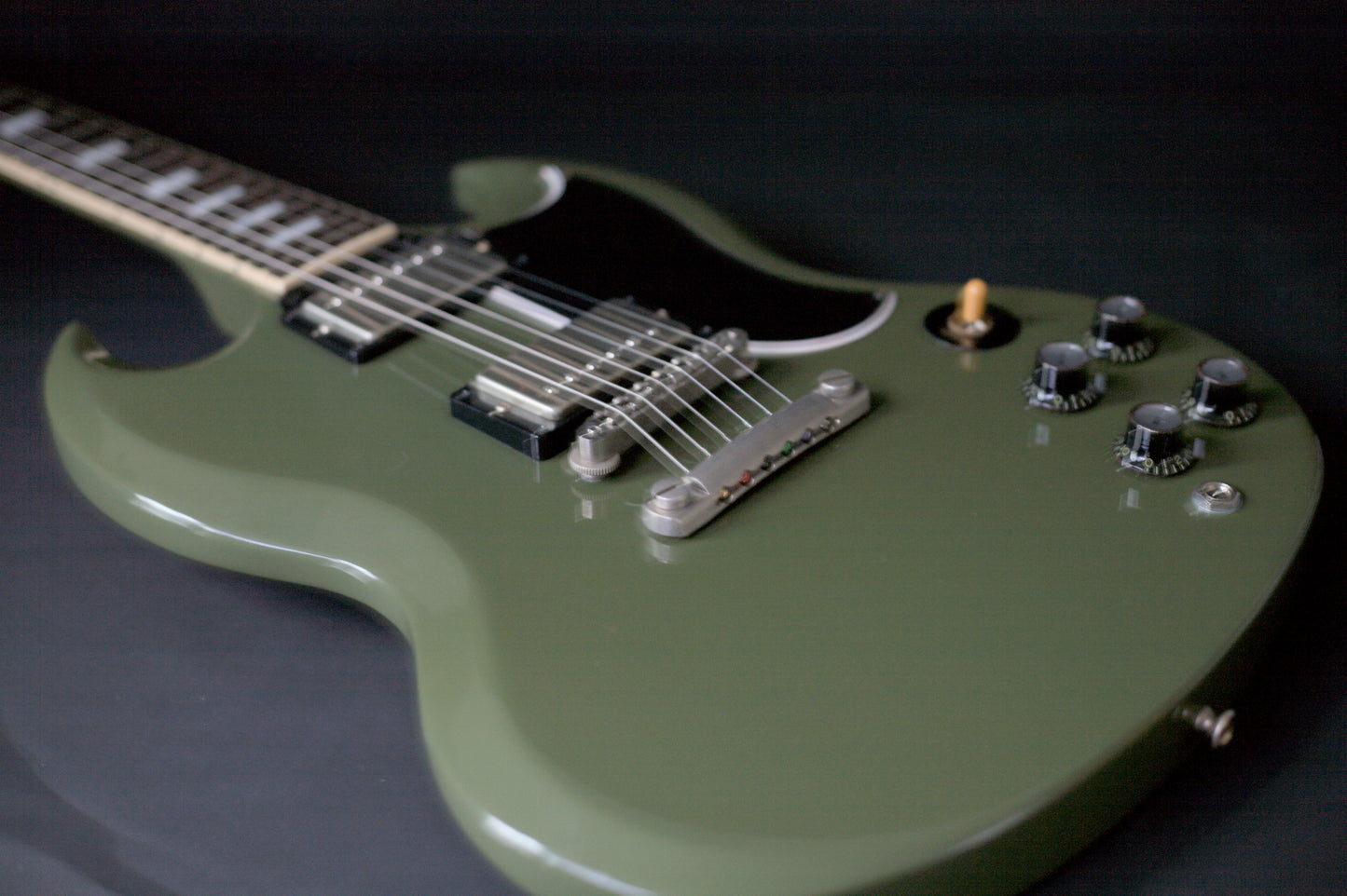 Gibson CME Exclusive SG Standard in Olive Drab w/ upgrades, 2021