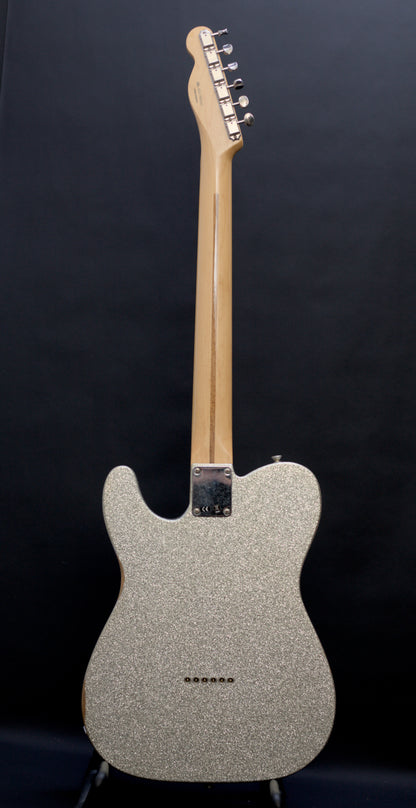 Fender Brad Paisley Road Worn Telecaster, Silver Sparkle, 2017 - 5.95lbs