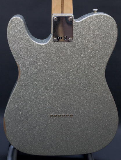 Fender Brad Paisley Road Worn Telecaster, Silver Sparkle, 2017 - 5.95lbs