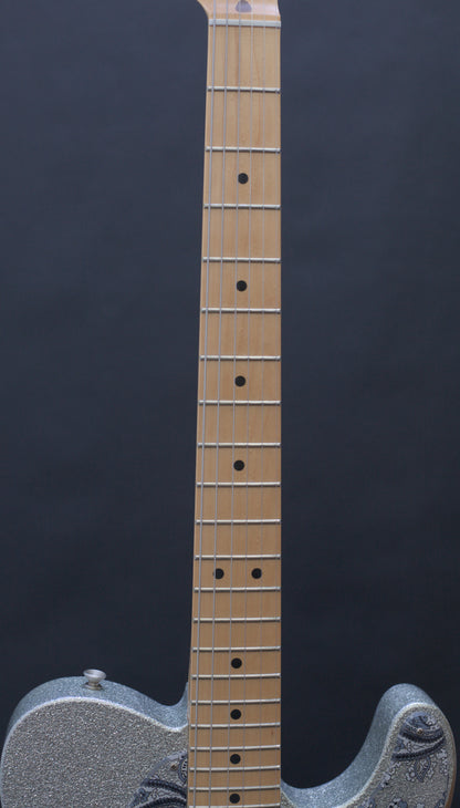 Fender Brad Paisley Road Worn Telecaster, Silver Sparkle, 2017 - 5.95lbs