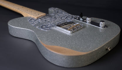 Fender Brad Paisley Road Worn Telecaster, Silver Sparkle, 2017 - 5.95lbs