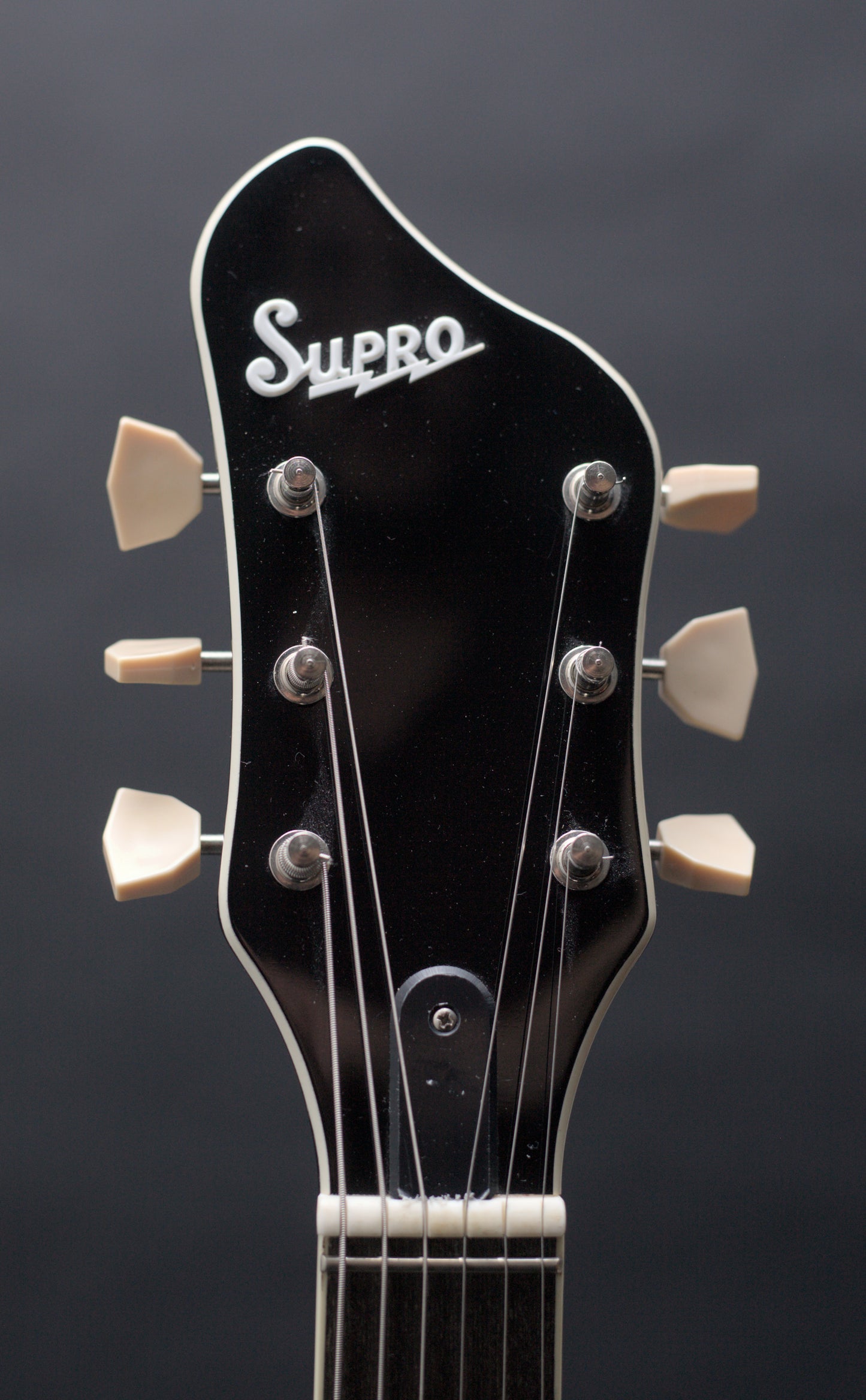 Supro Americana Series Black Holiday 1575JB with Bigsby - Jet Black
